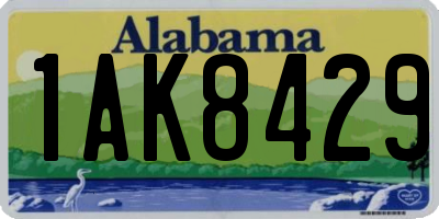 AL license plate 1AK8429