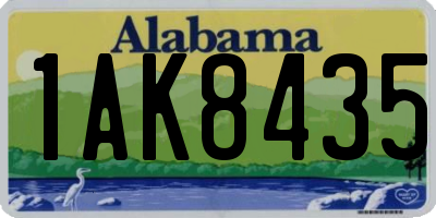 AL license plate 1AK8435