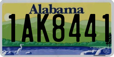 AL license plate 1AK8441