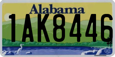 AL license plate 1AK8446