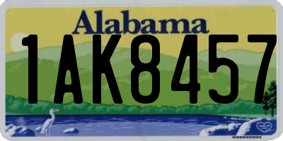 AL license plate 1AK8457