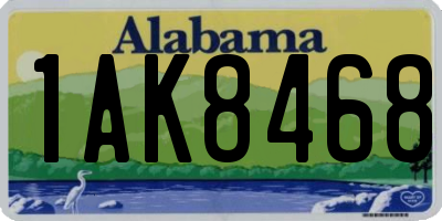 AL license plate 1AK8468