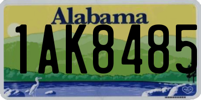 AL license plate 1AK8485