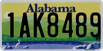AL license plate 1AK8489