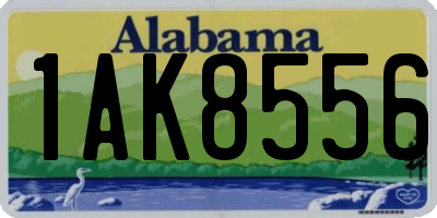 AL license plate 1AK8556