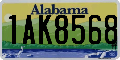 AL license plate 1AK8568