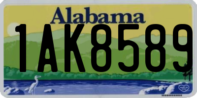 AL license plate 1AK8589