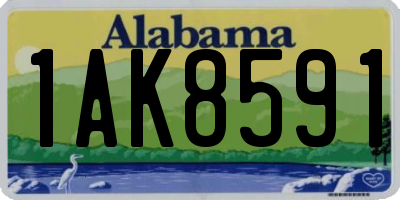 AL license plate 1AK8591