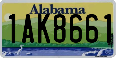 AL license plate 1AK8661