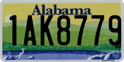 AL license plate 1AK8779