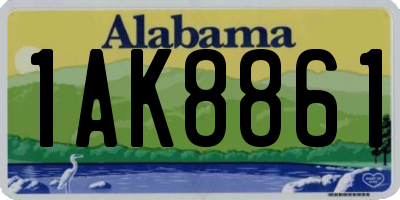 AL license plate 1AK8861