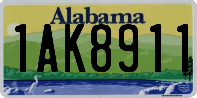 AL license plate 1AK8911