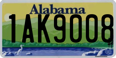 AL license plate 1AK9008