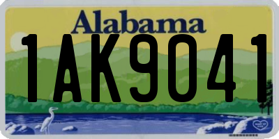 AL license plate 1AK9041