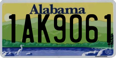 AL license plate 1AK9061