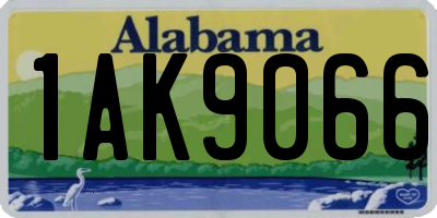 AL license plate 1AK9066