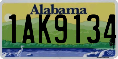 AL license plate 1AK9134