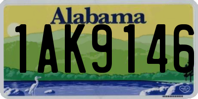 AL license plate 1AK9146