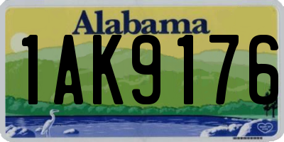 AL license plate 1AK9176