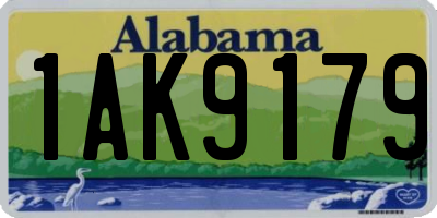 AL license plate 1AK9179