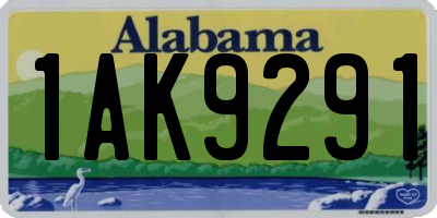 AL license plate 1AK9291