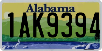 AL license plate 1AK9394