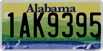 AL license plate 1AK9395