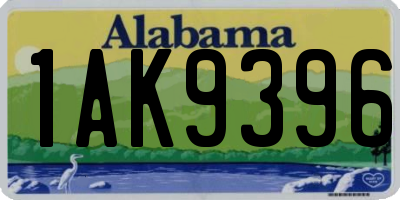 AL license plate 1AK9396