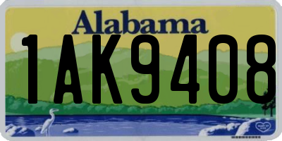 AL license plate 1AK9408