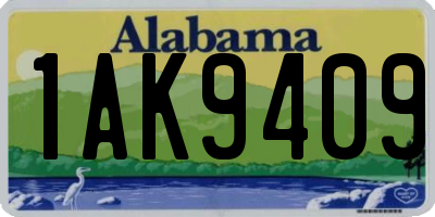 AL license plate 1AK9409