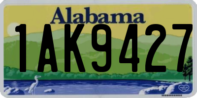 AL license plate 1AK9427