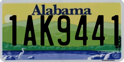 AL license plate 1AK9441