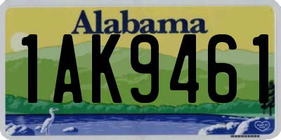 AL license plate 1AK9461