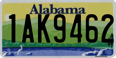 AL license plate 1AK9462