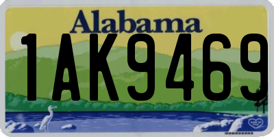 AL license plate 1AK9469
