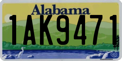 AL license plate 1AK9471