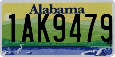 AL license plate 1AK9479