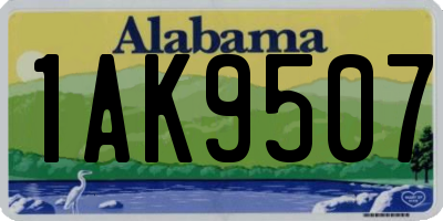 AL license plate 1AK9507