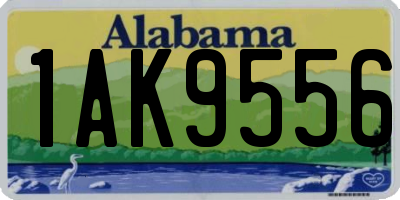 AL license plate 1AK9556
