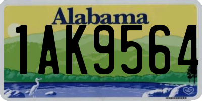 AL license plate 1AK9564