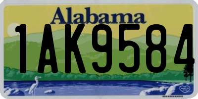 AL license plate 1AK9584