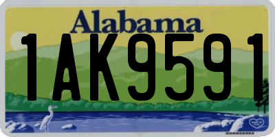AL license plate 1AK9591