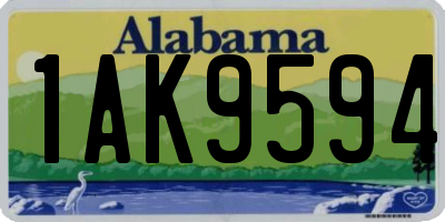 AL license plate 1AK9594