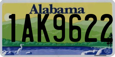 AL license plate 1AK9622