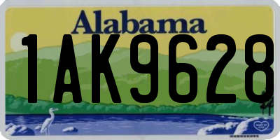 AL license plate 1AK9628