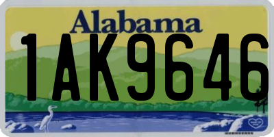 AL license plate 1AK9646