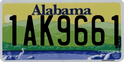 AL license plate 1AK9661