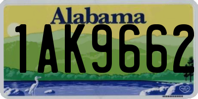 AL license plate 1AK9662