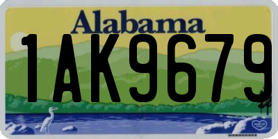 AL license plate 1AK9679