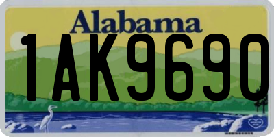 AL license plate 1AK9690